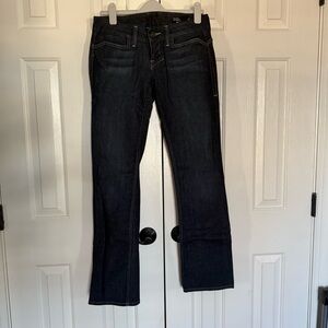 Vintage William Rast Low Rise Straight Dark Denim Jeans Size 28